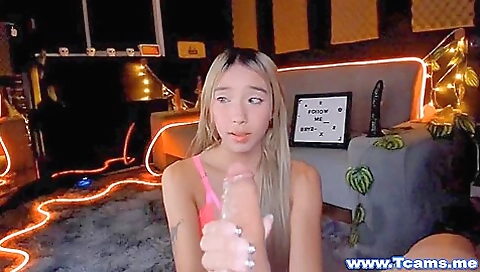 Sexy blonde girl is ready for more than her boyfriend