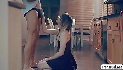Married slut gets fucked and swallows cum